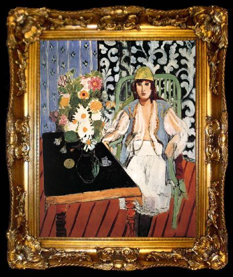 framed  Henri Matisse Black table, ta009-2